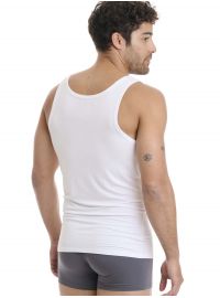 Walk Ανδρικό φανελάκι - Λευκό -Τιράντα - bamboo - Regular Fit