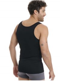 Walk Ανδρικό φανελάκι - Μαύρο -Τιράντα - bamboo - Regular Fit