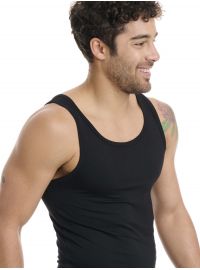 Walk Ανδρικό φανελάκι - Μαύρο -Τιράντα - bamboo - Regular Fit