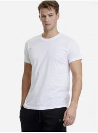 Walk Ανδρικό t-shirt - Λευκό - Κοντό μανίκι - Cotton - Regular Fit