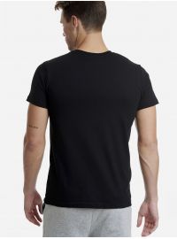 Walk Ανδρικό t-shirt - Μαύρο - Κοντό μανίκι - Cotton - Regular Fit