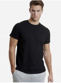 Walk Ανδρικό t-shirt - Μαύρο - Κοντό μανίκι - Cotton - Regular Fit