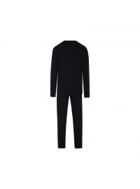 Ανδρική Πυτζάμα FILA - Χειμερινή - Μαύρη με print - Cotton - Regular Fit