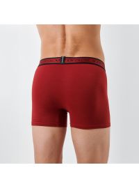 Ανδρικό boxer Body Glove - Μπλε - Μπορντό - Fashion με logo - 2 pack - Cotton - Regular Fit