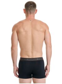 Ανδρικό boxer Walk - Μαύρο - Fashion λάστιχο με logo - 2 pack - Bamboo - Regular Fit