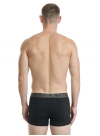 Ανδρικό boxer Walk - Μαύρο - Fashion λάστιχο με logo - 2 pack - Cotton - Regular Fit