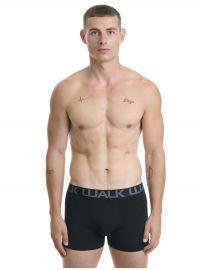 Ανδρικό boxer Walk - Μαύρο - Fashion λάστιχο με logo - 3 pack - Cotton - Regular Fit