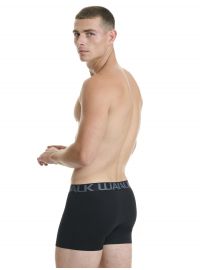 Ανδρικό boxer Walk - Μαύρο - Fashion λάστιχο με logo - 3 pack - Cotton - Regular Fit