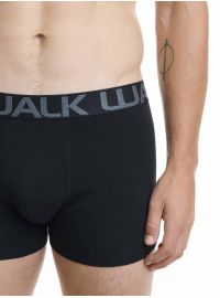 Ανδρικό boxer Walk - Μαύρο - Fashion λάστιχο με logo - 3 pack - Cotton - Regular Fit