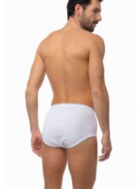 Ανδρικό slip Minerva - Classic Rip - Εξωτερικό Λάστιχο & άνοιγμα - Regular Fit - Cotton