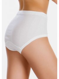 Γυναικεία Κυλότα Minerva - Λευκή - Με φάσα MAXI - 3 Pack - Regular Fit - Cotton