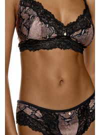 Γυναικείο boxer MED LORNA - Snake Print - Δαντέλα - Sexy slip - Regular Fit - Modal