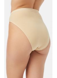 Γυναικείο Brazil slip Minerva - Μπεζ - Ψηλόμεσο - 2 Pack - Regular Fit - Cotton