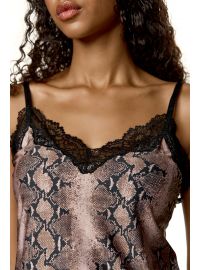 Γυναικείο LINGERIE TOP MED LORNA - Camisole Snake Print - Δαντέλα - Regular Fit - Modal