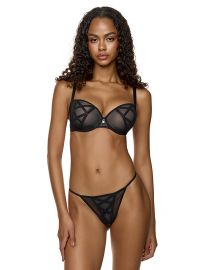 Γυναικείο Σουτιέν MED SYLVIE - Μαύρο - Χωρίς ενίσχυση - Regular Fit - Polyester - Cup D