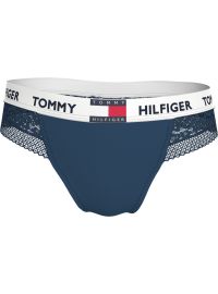 Γυναικείο String Tommy Hilfiger - Μπλε με δαντέλα - Regular Fit - Cotton