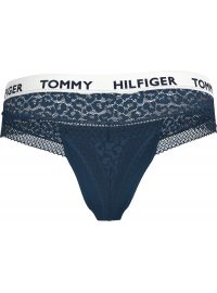 Γυναικείο String Tommy Hilfiger - Μπλε με δαντέλα - Regular Fit - Cotton