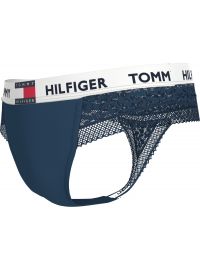 Γυναικείο String Tommy Hilfiger - Μπλε με δαντέλα - Regular Fit - Cotton