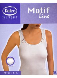 Γυναικείο φανελάκι Palco Motif Line - Top βαμβακερό με φαρδιά τιράντα