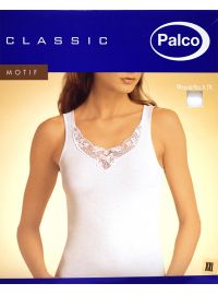 Γυναικείο φανελάκι Palco Classic Motif - Top βαμβακερό με φαρδιά τιράντα