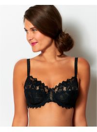 Σουτιέν Sans Complexe Arum - Μαύρο Δαντέλα - Μεγάλα μεγέθη - Cup D E