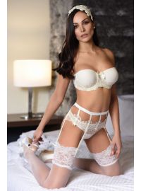 Σουτιέν στράπλες νυφικό Miss Rosy - Ιβουάρ Balconette - Με ενίσχυση - Cup B C