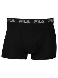 Ανδρικό boxer FILA - Μαύρο Βαμβακερό - Φαρδύ λευκό λάστιχο