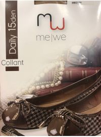 Καλσόν MEWE Daily Collant 15 Den - Φιμέ με σλιπ - Ελαστικό Διάφανο