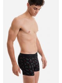 Ανδρικό boxer Walk - Bamboo Brief Μαύρο - Christmas Gift - Φαρδύ εξωτερικό λάστιχο