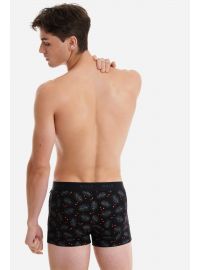 Ανδρικό boxer Walk - Bamboo Brief Μαύρο - Christmas Gift - Φαρδύ εξωτερικό λάστιχο