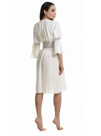 Νυφική ρόμπα Miss Rosy - Ιβουάρ - Λεπτομέρειες Με Δαντέλα