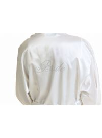 Νυφική ρόμπα Bride Miss Rosy - Σατέν Ιβουάρ - Δαντέλα