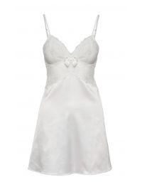 Νυφικό νυχτικό Miss Rosy - Σατέν Ιβουάρ - Δαντέλα