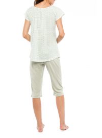 Γυναικεία πυτζάμα Pink Label - Μέντα κάπρι - Γεωμετρικό PrintΓυναικεία πυτζάμα Pink Label - Μέντα κάπρι - Γεωμετρικό Print