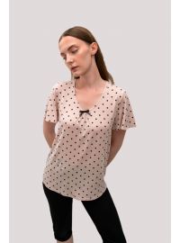 Γυναικεία πυτζάμα  Vamp - Κάπρι παντελόνι -  Ροζ πουά