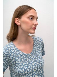 Γυναικεία πυτζάμα  Vamp - Κάπρι παντελόνι - Serene Blue