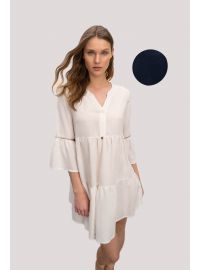 Γυναικείο Beachwear Vamp - Λινό φόρεμα mini - Blue marine