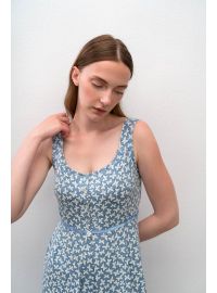 Γυναικείο νυχτικό Vamp - Καλοκαιρινό mini - Serene Blue