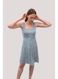 Γυναικείο νυχτικό Vamp - Καλοκαιρινό mini - Serene Blue