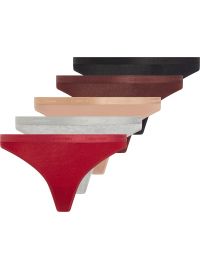Γυναικεία String Calvin Klein - Multi Color - Modern Logo - 5 pack - Cotton - Regular Fit