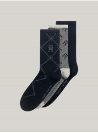 Γυναικείες Κάλτσες Tommy Hilfiger - Giftbox - Navy  με σχέδιο - 3 Pack - Cotton