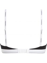 Γυναικείο Σουτιέν Calvin Klein - T-shirt Bra - Μαύρο - Λευκό λάστιχο - Cotton - Regular Fit