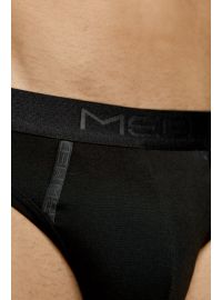 MED Ανδρικό slip TRAVIS - Μαύρο -  Fashion Μαύρο λάστιχο - Regular Fit - Modal