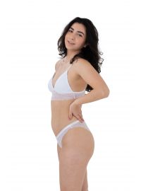 Bralette Dorina Caia - 1+1 ΔΩΡΟ - Χωρίς Μπανέλα - Λιλά  & Λευκό