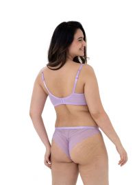 Dorina Γυναικείο Brazil Caia - 1+1 ΔΩΡΟ - Λιλά & Λευκό - 2 Pack