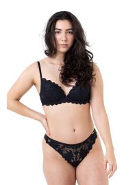 Dorina Γυναικείο string DESIRE - Μαύρο - Δαντέλα