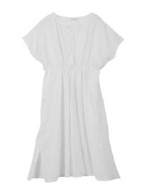 Γυναικείο Beachwear Rock Club - Λευκό Φόρεμα Midi - Κιπούρ Δαντέλα