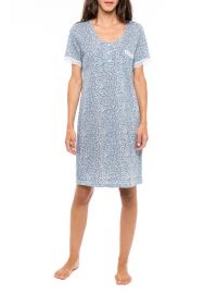 Γυναικείο Νυχτικό Pink Label - Κοντό μανίκι - Animal print