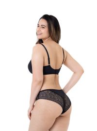 Σουτιέν Dorina Savanna - Μαύρο + Μπεζ - Μεγάλα μεγέθη - 1+1 ΔΩΡΟ - Χωρίς Ενίσχυση - Με Μπανέλα - Cup D - E