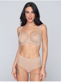 Σουτιέν Luna Melody - Μπαλκονέ - Μπεζ - Xωρίς ενίσχυση - Cup E